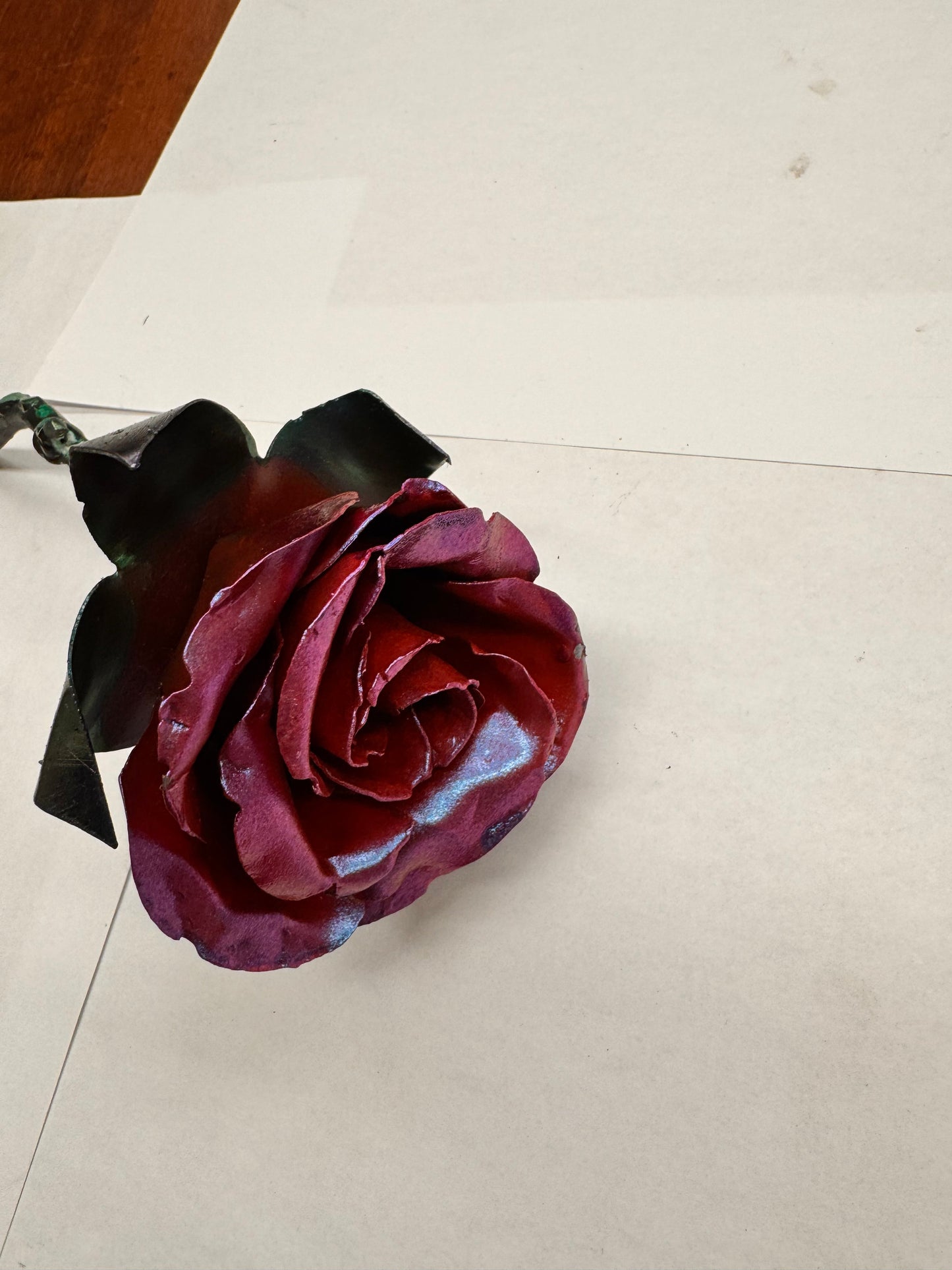 Hand Crafted Metal Roses