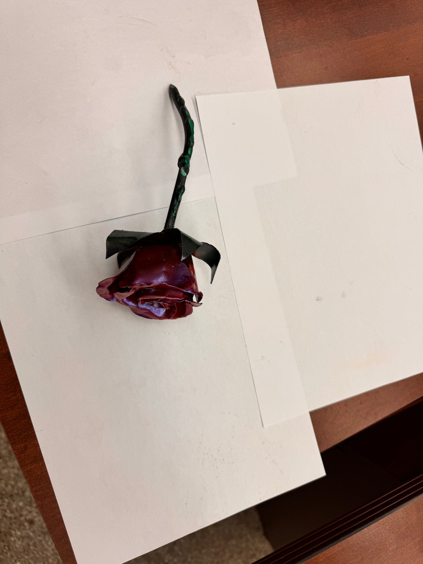 Hand Crafted Metal Roses